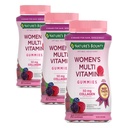Nature's Bounty Optimal Solutions Women's Multivitamin, Immune and Cellular Energy Support, Bone Health, Raspberry Flavor, 80 Gummies, 40 Total Servings (Pack of 3)