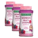 Nature's Bounty Optimal Solutions, Women's Multivitamin Gummies for Immune Support, Cellular Energy Support, Bone Health, Raspberry Flavor, 70 Total Servings 140 Count (Pack of 3)