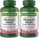 Nature's Bounty High Potency Women’s Complete Multivitamin, Daily Vitamin with Vitamin C, Supports Heart Health & Immune Function, Essential Nutrition for Women, 120 Caplets (Pack of 2)