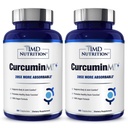 1MD Nutrition CurcuminMD Plus - Turmeric Curcumin with Boswellia Serrata - 285x More Absorbable | Joint Stiffness, Muscle Recovery, and Mood Support | 120 Capsules (2-Pack)