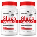 (2 Pack) Gluco Advance – Original Gluco Advanced Formula with Natural Ingredients to Support Energy, Healthy Circulation, Stable & Balanced Levels, Easy-to-Take GlucoAdvance Pills (120 Capsules)
