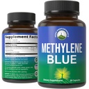 Peak Performance Methylene Blue Capsules Ultra High Purity (USP) Pharmaceutical Grade Supplement for Humans - Vegan Capsules for Better Absorption - Support Memory, Focus, Clarity, Healthy Aging