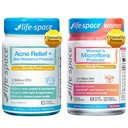 Life-Space - Probiotics for Women + Skin Probiotic, Clinically Validated Support Boost Women's Health, and Acne Relief + Skin Rebalance + Skin Smoother + Deep Nourishment