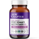 New Chapter Women’s Multivitamin 40+, extra B6 & B12, Biotin for Hair Growth, D3, Vit C, Zinc for Immune & Stress Support, Gentle on an Empty Stomach, One Daily, Non-GMO, Gluten-Free, 48 Tablets