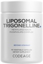 Codeage Liposomal Trigonelline - 250 mg Per Capsule - 3-Month Supply - Plant-Based Alkaloid - Liposomal Delivery for Bioavailability - Metabolic Health Support - Vegan Nootropic Non-GMO - 90 Capsules