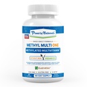 Power By Naturals Methyl Multi One – Iron-Free Methylated Multivitamin with 5-MTHF, Methyl B12 & CoQ10 – Methylation Support for Men & Women – Vegan, Non-GMO – 60 Capsules (2-Month Supply)