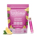 Ultima Replenisher Daily Electrolyte Powder – Pink Lemonade, 20 Stickpacks – Zero Sugar Hydration Packets with 6 Electrolytes and Minerals – Sugar Free, Plant Based & Keto Friendly Drink Mix