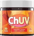 30 Gummies - Natural Astaxanthin Supplement for Supporting Tanning - Includes Lycopene, Biotin, and L-Glutamine - Non-GMO & Gluten-Free