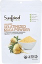 Sunfood Superfood Organic Gelatinized Maca Root Powder - Pure Raw Maca Powder for Women & Men, Use in Coffee or Smoothie, Certified USDA Organic, Non-GMO, Vegan, Gluten Free, Earth Kosher - 8 oz Bag