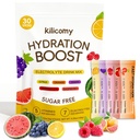 Sugar Free Electrolyte Powder Packets, 5 Vitamins & 7 Electrolytes for Fast Hydration, Keto Friendly, Non-GMO, Certified Vegan, 30 Sticks