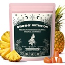 Feminine Balance Gummies - Premium Balance Gummies for Women's pH Health, Feminine Gummy for Immune & Energy Support, Vegan, Gluten-Free, Hawaiian Pineapple, 60 Count