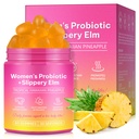 Feminine Balance Gummies for Women, Vaginal Probiotics with Prebiotics & Lactobacillus Probiotic Blend, Supports pH Balance & Immune Health, Womens Probiotic Slippery Elm (60 Count (Pack of 1))