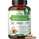 Zazzee Extra Strength Astragalus Root 20:1 Extract, 70% Polysaccharides, 180 Vegan Capsules, 6 Month Supply, Astragalus Membranaceus, Immune System Support, Non-GMO, Herbal Supplement, Made in the USA