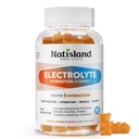 Electrolyte Gummies for Hydration, Hydration Gummies for Kids & Seniors Adults, with Potassium, Magnesium, Calcium, Sodium, Chloride for Runners and Endurance Sports, Orange Flavor, Vegan, 60 Chews