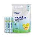 Hydralize Electrolyte Powder Packets – 600mg Sodium, 325mg Potassium, Magnesium Glycinate – Zero Sugar, No Artificial Sweeteners – Citrus – 30 Sticks
