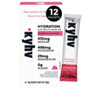 Kyhv Nutrition Hydration Electrolyte Drink Mix Powder Stick Packs, Strawberry Lemonade - Balanced Sodium, Potassium, Magnesium, Vitamin C, Zero Sugar, Monk Fruit Sweetener (12 Packets)
