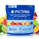 Electrolytes Powder Packets,30 Hydration Sticks, Electrolyte Drink Mix for Daily Hydration & Workout Support, Low Sugar, Vegan, Easy-Mix Powder for Travel, Gym & Active Lifestyle, 10.58oz (300g)