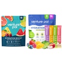 Venture Pal Electrolyte Powder Bundle – Sugar Free Daily Hydration & Advanced Recovery Drink Mix with 5 Vitamins & 7 Electrolytes | Keto, Vegan, Non-GMO | 2 Pack (16 Sticks Each)