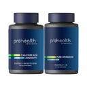 ProHealth Healthy Aging Bundle | Ca AKG Supplement 1,000mg (60 Capsules) + Pure Spermidine Supplement 1mg (180 Veggie Capsules) | Supports Longevity, Metabolic Function, Autophagy & Cellular Health