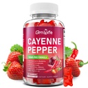 Cayenne Pepper Beet Root Gummies, with Beetroot Garlic CoQ10 Hawthorn Berry Grape Seed Extract Olive Leaf Nattokinase Hibiscus Vitamin D Nitric Oxide and Others, Support Overall Wellness, 60 Count