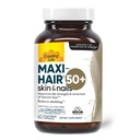 Country Life Maxi-Hair 50+ – Biotin-Based Hair, Skin & Nails Supplement for Women & Men Over 50 | Supports Healthy Hair Growth & Reduced Shedding | Certified Gluten-Free & Vegetarian | 60 Capsules