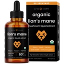 NutraChamps Lion’s Mane Tincture – USDA Organic Lion’s Mane Liquid Extract - 2 Fl OZ – Alcohol-Free, Lions Mane Drops for Memory, Focus & Cognitive Support