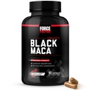 Force Factor Black Maca Root Supplement for Men, 1000mg Maca Negra Extract for Energy, Hormonal Balance & Vitality, Superior Absorption with BioPerine, 90 Capsules