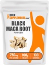 BulkSupplements.com Black Maca Powder - Black Maca Root Supplement, Herbal Supplement for Men & Women - Vegan, Gluten Free, 750mg per Serving, 100g (3.5 oz) (Pack of 1)