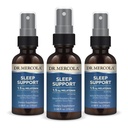 Dr. Mercola Sleep Support with Melatonin Spray - Supports Restful Sleep - Non-GMO, Gluten-Free & Soy-Free - Natural Raspberry Flavor - 0.98 fl oz (3 Pack)