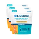 Liquid I.V.® Hydration Multiplier Sugar Free – Mandarin Orange | Electrolyte Powder Drink Mix | 3 Pack (42 Servings)