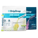 DripDrop Hydration - Electrolyte Powder Packets - Watermelon, Berry, Orange, Lemon & Zero Sugar Lemon Lime - 64 Count