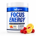 Focus & Energy Drink Mix – Zero Sugar Nootropic Electrolyte Powder with 100mg Caffeine + L-Theanine + L-Tyrosine – Clean Energy & Steady Focus, Raspberry Lemonade, 25 Servings
