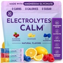 Keto Vitals Calm Magnesium Powder Packets Plus Electrolytes - Calming Drink Mix for Sleep - Natural Magnesium Glycinate Supplement with Ashwagandha KSM 66, L Theanine & Vitamin D - 30 Servings