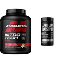 MuscleTech Nitro-Tech Ripped | Lean Whey Protein Powder/Isolate & Platinum Multivitamin for Immune Support 18 Vitamins & Minerals Vitamins A C D E B6 B12 Daily Workout Supplements for Men 90 Ct