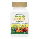 NaturesPlus Source of Life GOLD Multivitamin - 90 Vegetarian Capsules - With Vitamins D3, B12, K2 & More Than 120 Whole Foods - Blood, Bone & Immune Support - Gluten Free - 10 Servings