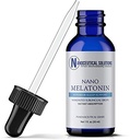 Nano MELATONIN, NanoSized Liquid Particles for Rapid Absorption, Infants & Adults Sub Lingual Organic Drops, Promotes Calm restful Sleep, Natural antioxidant, 30 Servings.