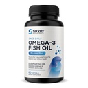 Omega 3 Fish Oil 1400 mg – Re-esterified Triglyceride Form (rTG) Fish Oil with High EPA & DHA – Omega-3 Supplement for Women & Men – 60 Softgels