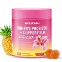 Her Juicy Feminine Probiotics Gummies - Women's Probiotic Slippery Elm Gummies Support pH Balance, Gut Health & Immune System, Sugar-Free, Pineapple Flavor, 60 Count