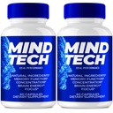 Mind Tech Capsules, Official Mind Tech Brain & Memory Supplement Pills, Advanced Nootropic Pills Brain Health Support, All Natural MindTech Cognitive Health & Function Reviews (2 Pack)