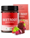 HERBAMAMA Beet Root Gummies - Beets Supplements for Energy & Immune Support - Circulation & Heart Support Supplements - 90 Beet Root Chews (45 Servings)