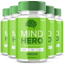 (5 Pack) Mind Hero Brain Supplement, Mind Hero Capsules for Focus Clarity Memory Premium Blend All Natural Support, MindHero Brain Booster Pills Advanced Formula Maximum Strength Calm Sleep (300 Ct)