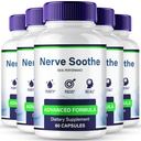 Nerve Soothe Capsules, Official NerveSoothe Brain Health Supplement Pills - Extra Strength, Advanced Nootropic Pills Support, All Natural Nerve Soothe Cognitive Health & Function Reviews (5 Pack)