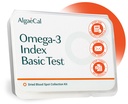 ALGAECAL Omega 3 Finger Test Kit – Easy Home Test Kit with Pre-Paid Return Envelope, Quick & Hassle-Free Certified Lab-Verified Results for Accurate Omega-3 Levels, Made in USA