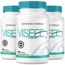 (3 Pack) Viseee Eye Support Capsules – Daily Vision & Focus Formula with Natural Plant-Based Blend for Visual Clarity, Eye Comfort & Screen-Time Support | Easy-to-Swallow Everyday Pills (180 Capsules)