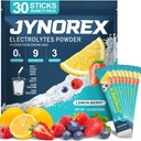 Electrolytes Powder Packets Sugar Free, Electrolyte Drink Mix with Lemon Lime Watermelon Peach Berry Kiwi Tropical Punch Lychee Cranberry, 10.5OZ (30 Servings (Pack of 1), Lemon Berry)