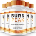 Burn Peak Capsules, Official BurnPeak Supplement Pills - Maximum Strength, All Natural Keto Capsule to Sustain Active Lifestyle & Fitness Goals, Overall Health Burn Peak Reviews (5 Pack)