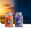 PSICÓESPACIO ON & Off Day & Night Supplement Bundle – Natural Energy with Ashwagandha + Sleep Aid with Melatonin & L-Theanine for Adults, Focus, Relaxation & Mood Support, 60 Count Each