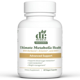 Dr. Murray's Ultimate Metabolic Health - Berbevis® Berberine Phytosome + Eriomin® Citrus Flavonoids + Ceylon Cinnamon + Akkermansia AKK11® Probiotic | Vegan | GMP Certified | 60 Capsules
