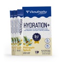 Hydration Electrolyte Powder Packets Blend Magnesium, Calcium, Sodium Potassium | Coconut Water + Vitamin C & B12 | Sugar-Free, Vegan, Non-GMO, Energy & Immune Support | 18 Servings Pineapple Flavored