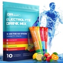 Juicy Splash Sugar Free Electrolytes Powder w/Natural Flavor, Liquid Daily IV Recharge+Tech. Mix 5 Electrolyte for Balance, RawSeasalt Hydration Packets GF,Vegan,Non-GMO,Keto, Variety 16 sticks